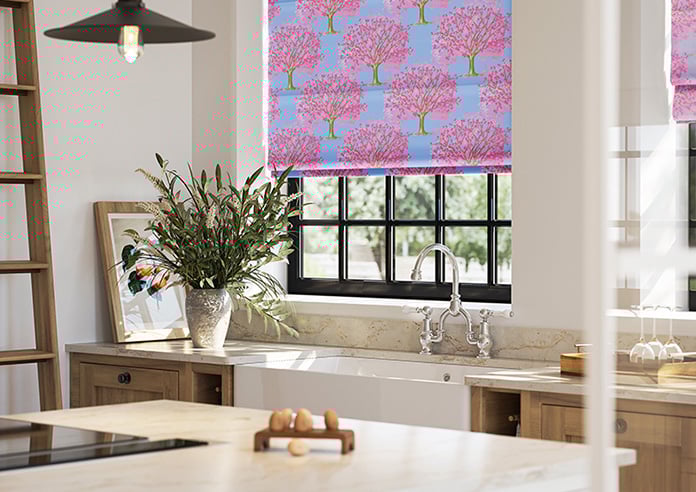Classic Woodland, Spring Pastels - Motorised Roman Blind - Image 5